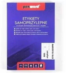 Etykiety samoprzylepne A4/100K 8x105x74mm