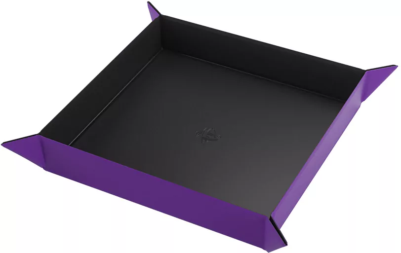 Gamegenic: Magnetic Dice Tray - Square - Black/Purple - tantis.pl