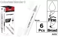Marker Chromax z 2 końcówk. colourless 0 (6szt) - tantis.pl