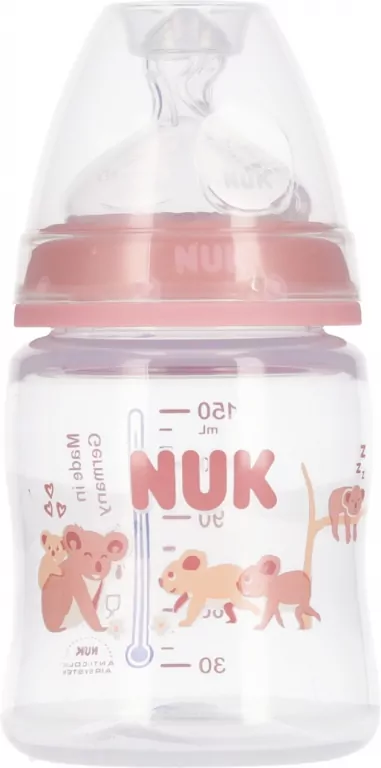 NUK. First Choice. Butelka z silionowym smoczkiem. 150 ml. Koala - tantis.pl