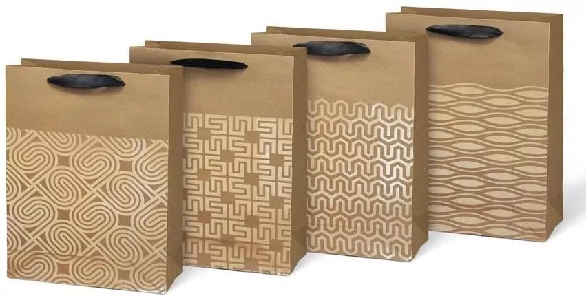 Torebka na prezent L lux kraft 225x335x100 - tantis.pl