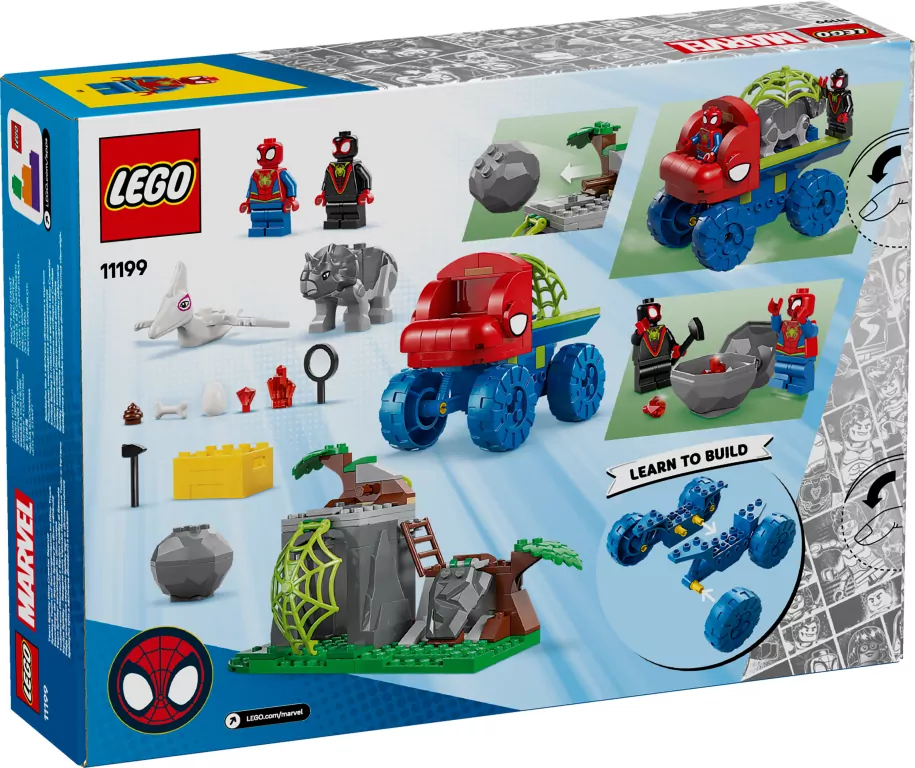 LEGO® Misja ratunkowa zespołu Spidey’ego w dinoterenówce 11199 - tantis.pl