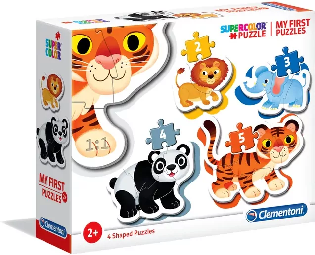 Clementoni. Moje pierwsze puzzle. Wild animals - tantis.pl