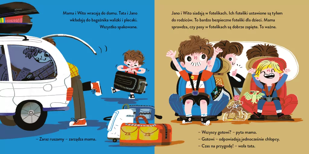 Jano i Wito jadą autem.  Jano i Wito - tantis.pl