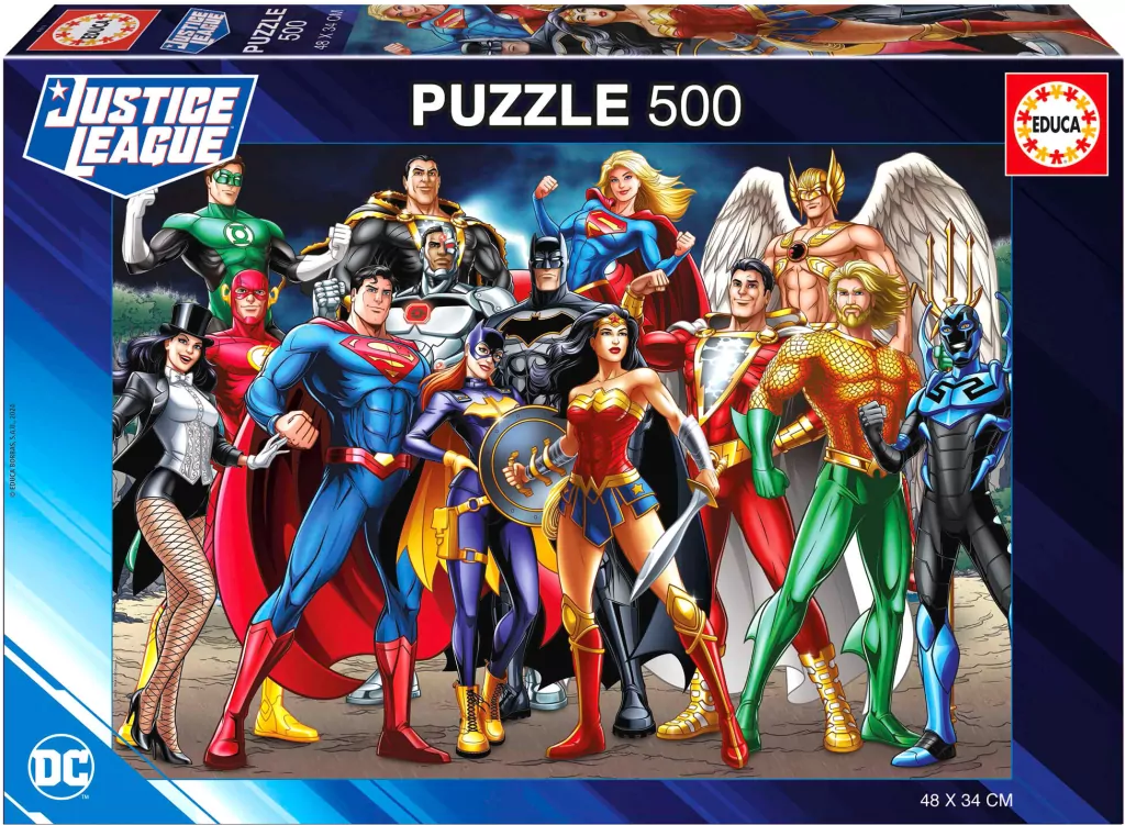Puzzle 500 Liga Sprawiedliwości 112827 - tantis.pl