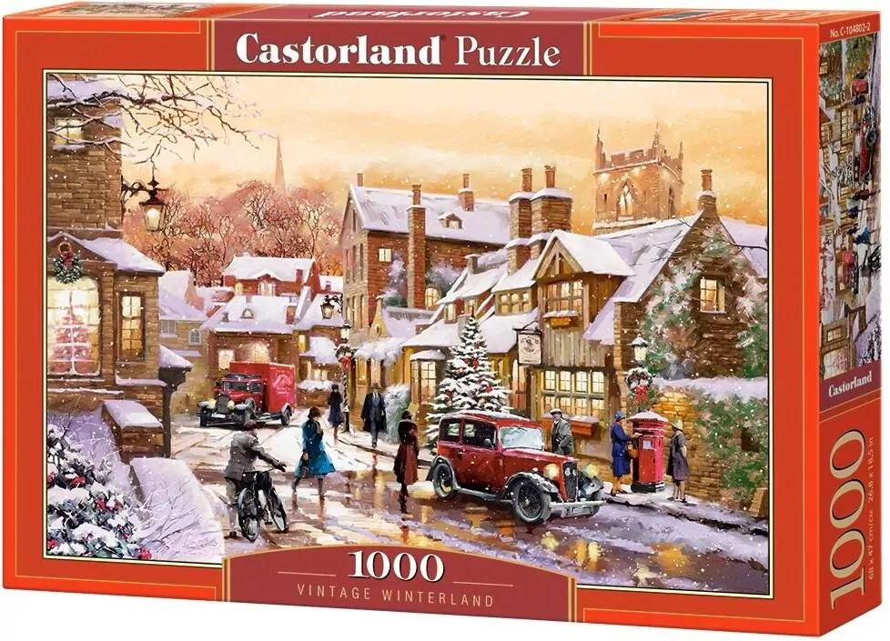 Puzzle 1000 Vintage Winterland CASTOR - tantis.pl