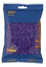Hama Midi Koraliki w woreczku 3000 fioletowe - tantis.pl