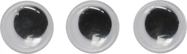 Oczy samoprzylepne bez rzęs 12 mm okrągłe - tantis.pl