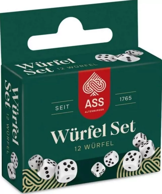 Kości do gry białe CARTAMUNDI - tantis.pl