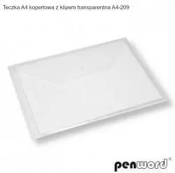 Koperta na dokumenty A4 z klipem, biała - tantis.pl