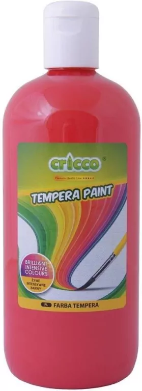 Farba tempera 500ml. Czerwona - tantis.pl