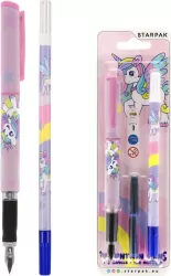 Pióro, 2 naboje, zmazik Unicorn