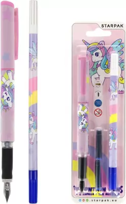 Pióro, 2 naboje, zmazik Unicorn