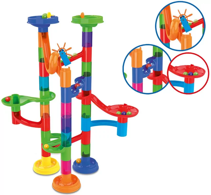 Tor kuleczkowy. 40 elementów. Genialny dzieciak - tantis.pl