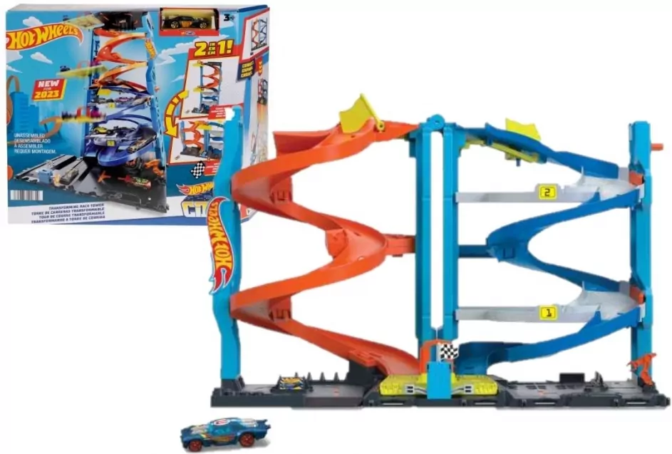 Hot Wheels City Wyścigowa wieża z transformacją - tantis.pl