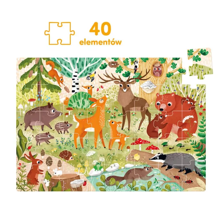 CzuCzu. Las. Dzikie puzzle - tantis.pl