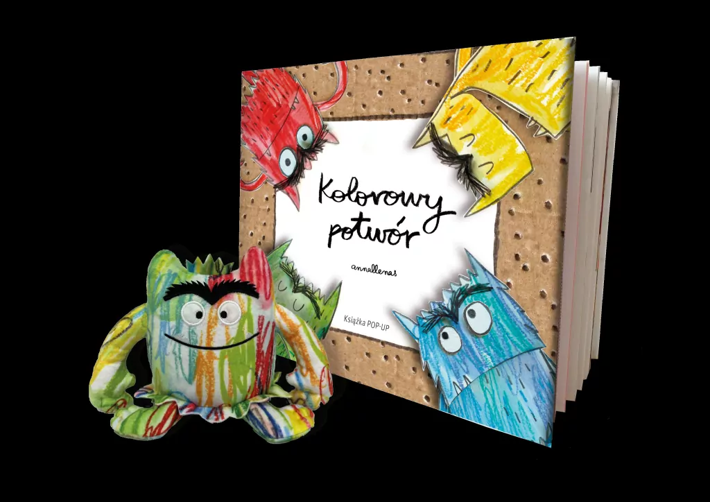 Kolorowy potwór. Książka Pop-up z maskotką - tantis.pl