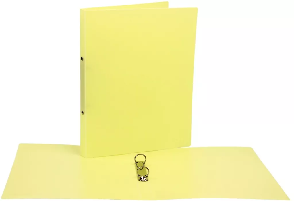 Segregator A4 PP 2cm 2R pastel żółty - tantis.pl