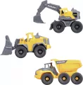 Construction Pojazdy budowlane Volvo 16cm 3-pak - tantis.pl