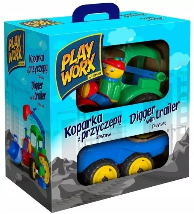 Koparka w kolorowym pudełku - tantis.pl