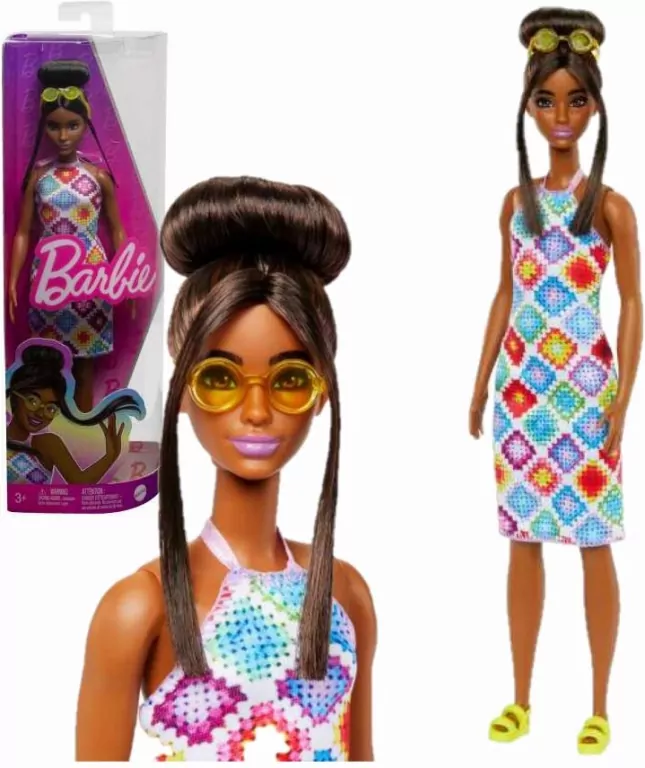 Barbie Fashionistas. Lalka w sukience - tantis.pl