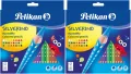 Multipak: Kredki trójkątne Silverino. 24 kolory x2 - tantis.pl