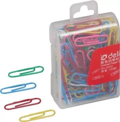 Spinacze kolorowe 29mm DELI