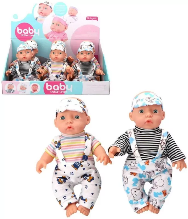 Lalka bobas w ogrodniczkach MIX - tantis.pl