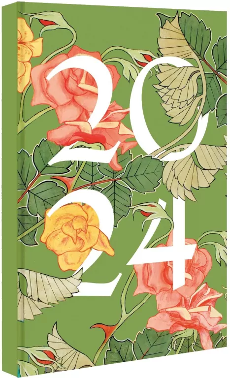 Kalendarz 2024 tygodniowy A5. Róże - tantis.pl