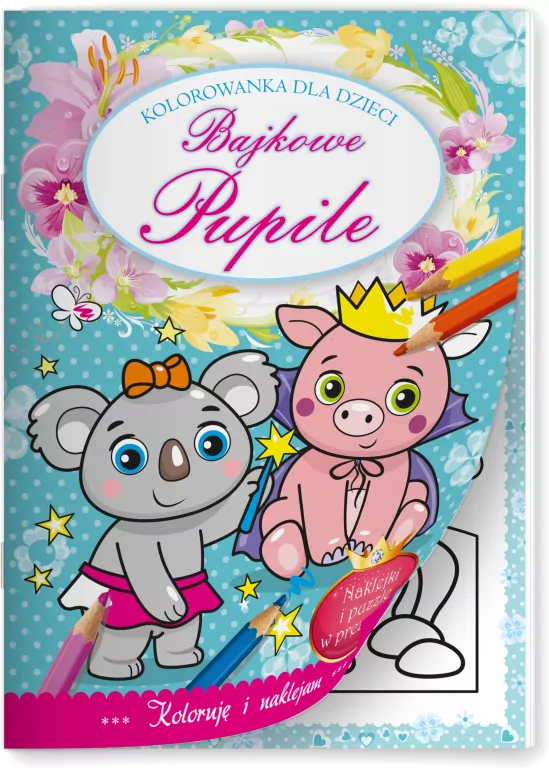 Bajkowe pupile. Kolorowanka dla dzieci - tantis.pl