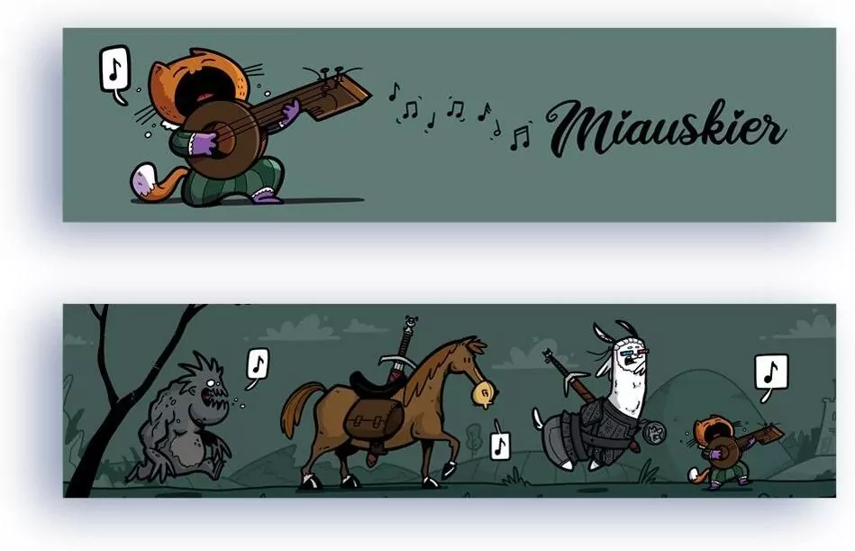 Zakładka kartonowa - Miauskier - tantis.pl