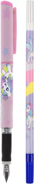 Pióro, 2 naboje, zmazik Unicorn - tantis.pl