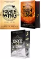 Pakiet: Fourth Wing. Czwarte Skrzydło / Iron Flame. Żelazny płomień / Onyx Storm. Onyksowa burza - tantis.pl