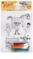 Zestaw kreatywnych naklejek do zabawy Pippi - tantis.pl