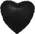 Balon foliowy Lustre Black serce 43cm - tantis.pl