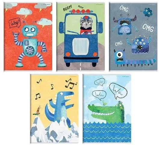 Zeszyt A5/32K kratka Boy's card  TOP2000 - tantis.pl