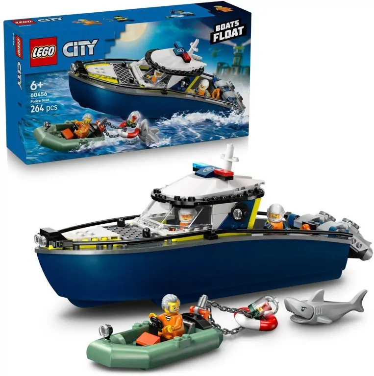LEGO® City. Pościg łodzią policyjną 60456 - tantis.pl
