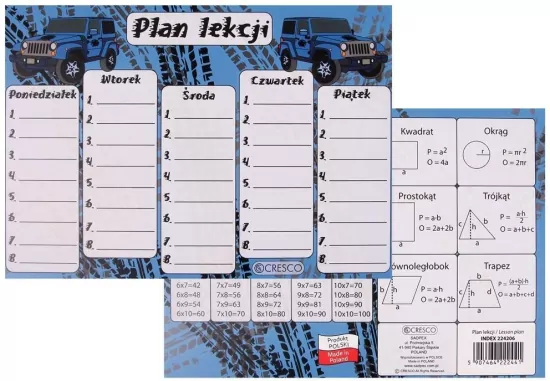Plan lekcji A5 Jeep