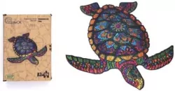 Puzzle drewniane eko 126. Długowieczny żółw