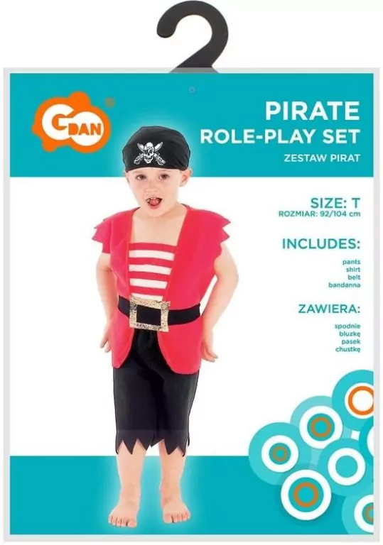 Strój dla dzieci Pirat rozm. 92/104cm - tantis.pl