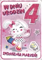 Karnet. 4 urodziny. GM-688 - tantis.pl