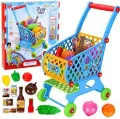 Wózek sklepowy z akcesoriami niebieski 46el 52cm - tantis.pl