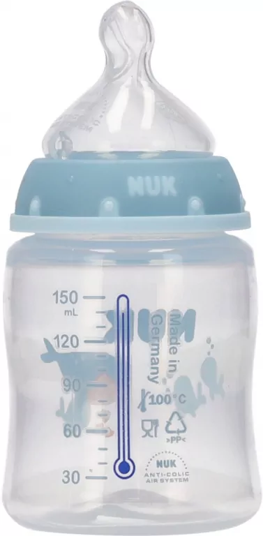 NUK. First Choice. Butelka z silionowym smoczkiem. 150 ml - tantis.pl