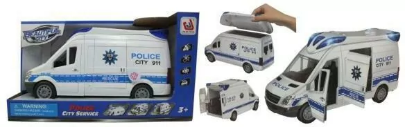 Auto policja światło,dźwięk 1003750 cena za 1 szt - tantis.pl