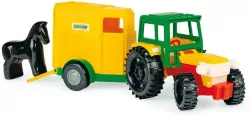Traktor z przyczepą dla konia