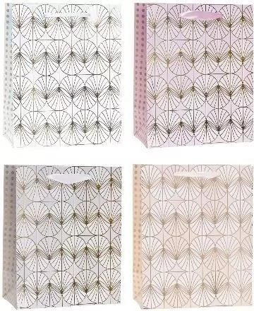 Torebka ozdobna 26x32x12cm hot-stamp mix ROZETTE - tantis.pl