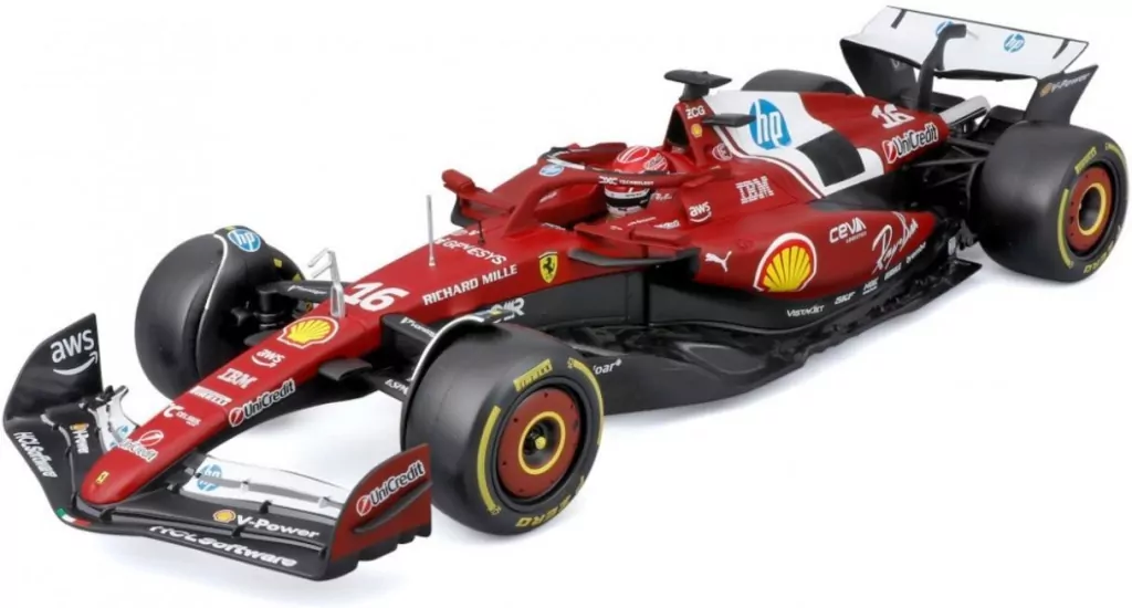 Ferrari Formula With Helmet & Plastic Stand SF-25 - tantis.pl