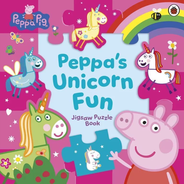 Peppa Pig: Peppa’s Unicorn Fun Jigsaw Puzzle Book - tantis.pl