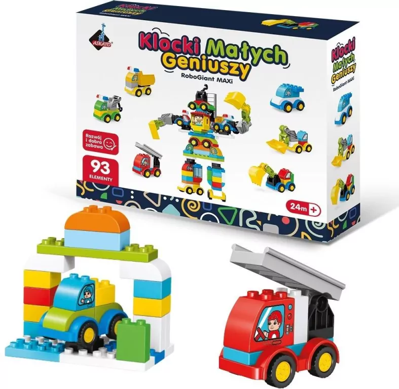 Klocki małych geniuszy robot maxi 93el - tantis.pl