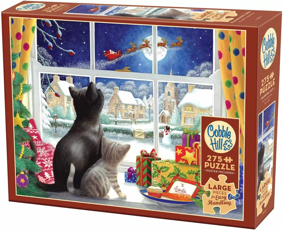 Puzzle 275 XL Czekając na Świętego Mikołaja 113764 - tantis.pl